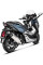 Випускний глушник Akrapović для Honda Forza 300 18-20, Forza 250 18-20 Slip-On Line, Нержавіюча сталь + Вуглецеве волокно