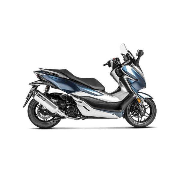 Випускний глушник Akrapović для Honda Forza 300 18-20, Forza 250 18-20 Slip-On Line, Нержавіюча сталь + Вуглецеве волокно
