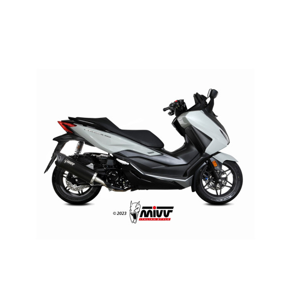 Глушник мотоцикловий Slip-On (Mover) MIVV для Honda Forza 350 / ADV 350 / SH 350 (22-) чорний