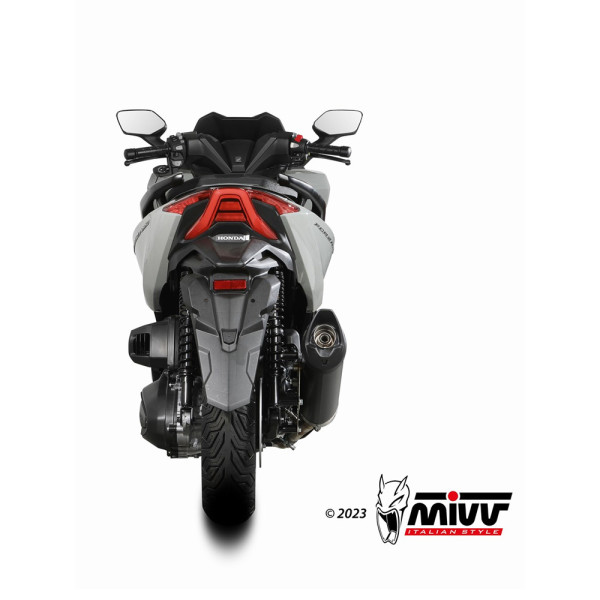 Глушник мотоцикловий Slip-On (Mover) MIVV для Honda Forza 350 / ADV 350 / SH 350 (22-) чорний