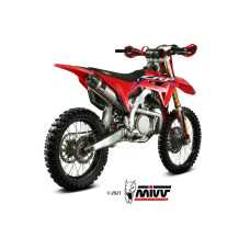 Глушник мотоцикловий Slip-On Line (Oval) MIVV для Honda CRF 450 R (21-) титановий