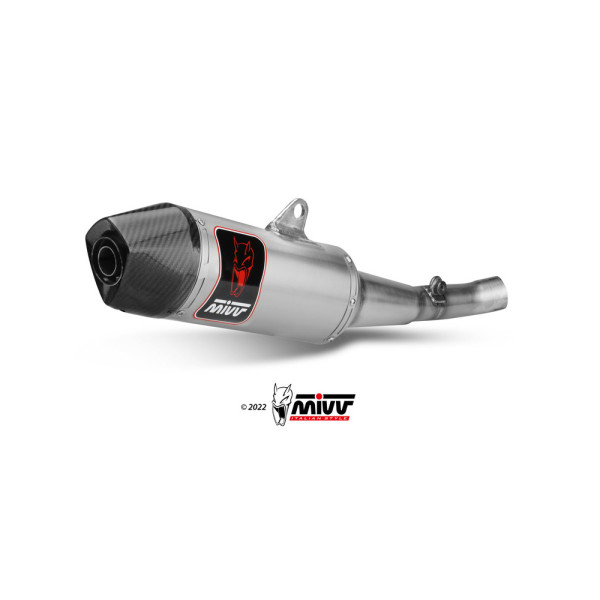 Глушник мотоцикловий Slip-On Line (Oval) MIVV для Honda CRF 450 R (21-) титановий