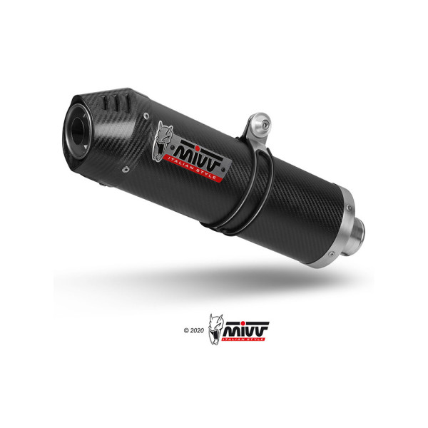 Глушник мотоцикловий Slip-On Line (Oval) MIVV для Honda Hornet 600 (03-06) carbon