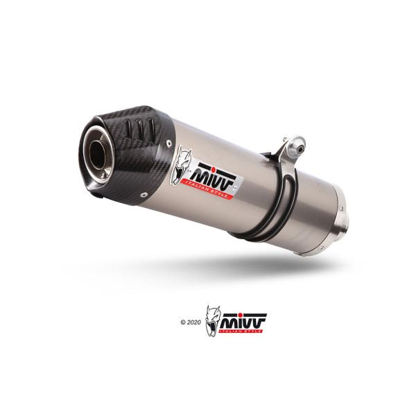 Глушник мотоцикловий Slip-On Line (Oval) MIVV для Honda Hornet 600 (03-06) титановий