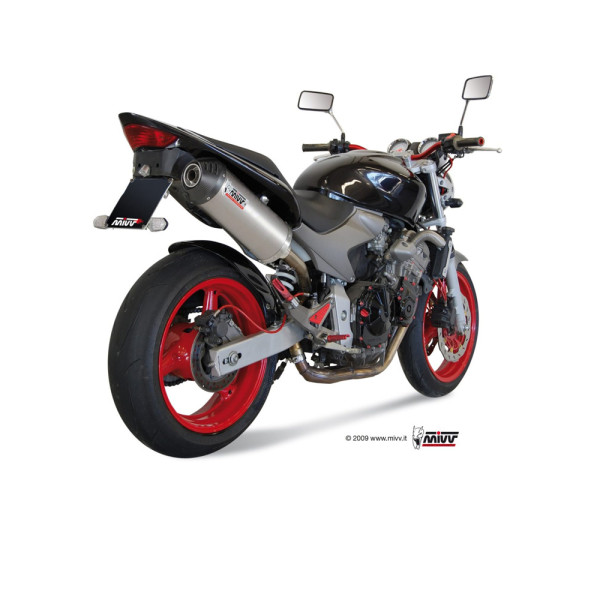 Глушник мотоцикловий Slip-On Line (Oval) MIVV для Honda Hornet 600 (03-06) титановий