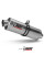 Глушник мотоцикловий Slip-On Line (Oval) MIVV для Honda Hornet 600 (01-02) срібний