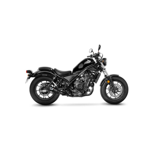 Вихлопна система LeoVince LV-10 Full Black чорна для Honda CMX 500 Rebel/ 300 Rebel (17-22)