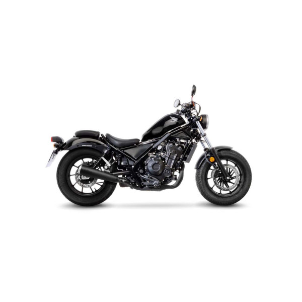 Випускний глушник LeoVince Classic Racer Black Edition чорний для Honda CMX 500 Rebel/ 300 Rebel (17-22)