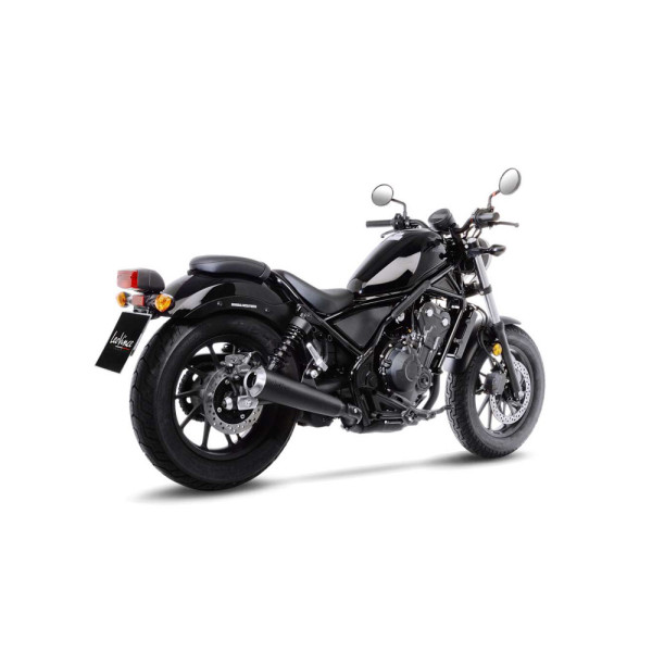 Випускний глушник LeoVince Classic Racer Black Edition чорний для Honda CMX 500 Rebel/ 300 Rebel (17-22)