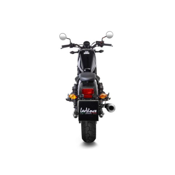Випускний глушник LeoVince Classic Racer Black Edition чорний для Honda CMX 500 Rebel/ 300 Rebel (17-22)
