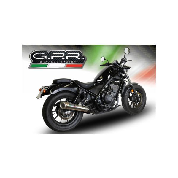 Глушник G.P.R Powercone Evo Slip-On, Нержавіюча сталь - Honda CMX 500 Rebel 18-20 e4