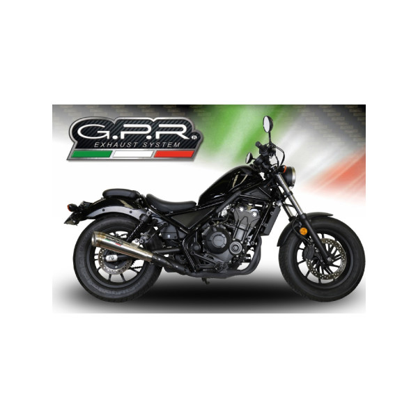 Глушник G.P.R Powercone Evo Slip-On, Нержавіюча сталь - Honda CMX 500 Rebel 18-20 e4