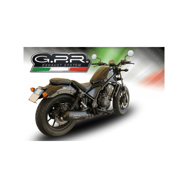 Глушник G.P.R Ghisa Slip-On, Нержавіюча сталь - Honda CMX 500 Rebel 18-20 e4