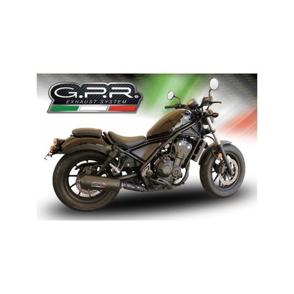 Глушник G.P.R Ghisa Slip-On, Нержавіюча сталь - Honda CMX 500 Rebel 18-20 e4