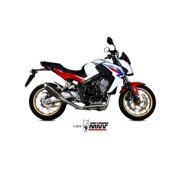 Повний вихлопний комплект (GP Pro) MIVV для Honda CB 650 F (14-18) чорний