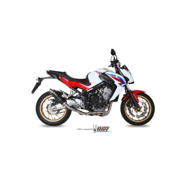 Повний вихлопний комплект (GP) MIVV для Honda CB 650 F (14-18) карбон