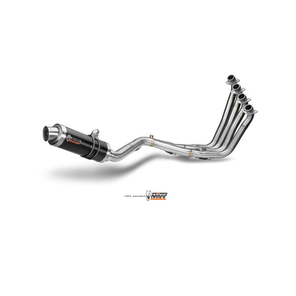 Повний вихлопний комплект (GP) MIVV для Honda CB 650 F (14-18) чорний