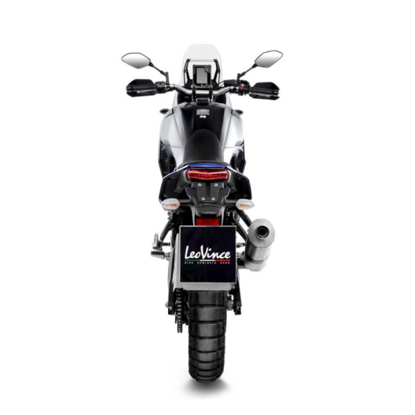 Глушник мотоцикловий LeoVince LV One Evo Slip-On, Нержавіюча сталь + Карбон для Hondy CB 750 Hornet (23-) срібний