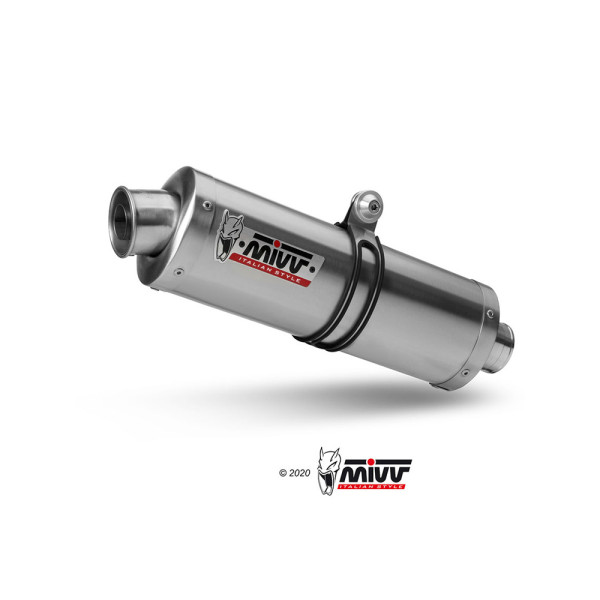 Глушники мотоциклов Slip-On Line (Oval) MIVV для Honda Hornet 900 (02-06) срібні
