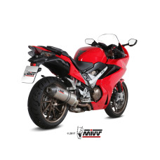 Глушник мотоцикловий Slip-On Line (Oval) MIVV для Honda VFR 800 F (14-20) титановий