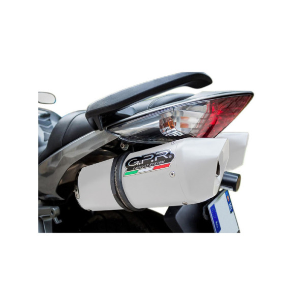 Подвійний глушник (вертикальний) G.P.R Albus Ceramic Slip-On, Aluminium - Honda VFR 800 V-Tec 02-13