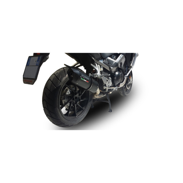 Глушник G.P.R Furore Nero Slip-On, Чорний Алюміній - Honda VFR 800 X 15-16 e3