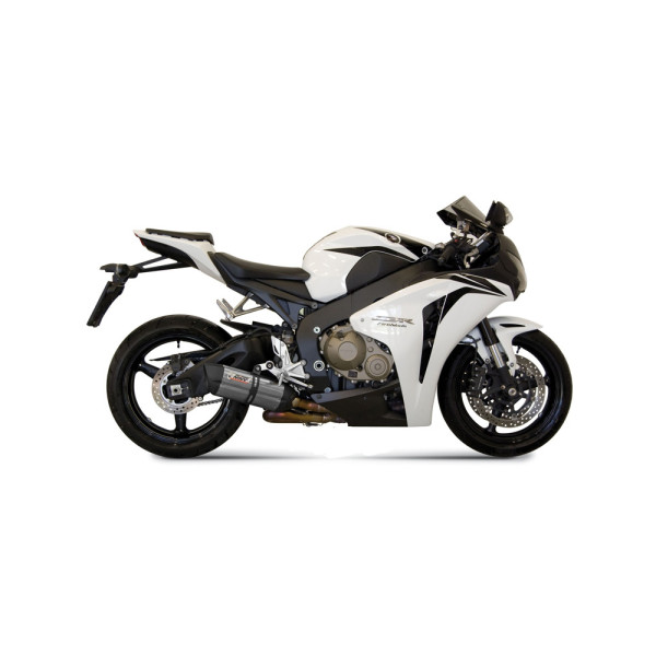 Вихлопна система з каталізатором Slip-On Line (Suono) MIVV для Honda CBR1000 RR (08-13) сріблястий