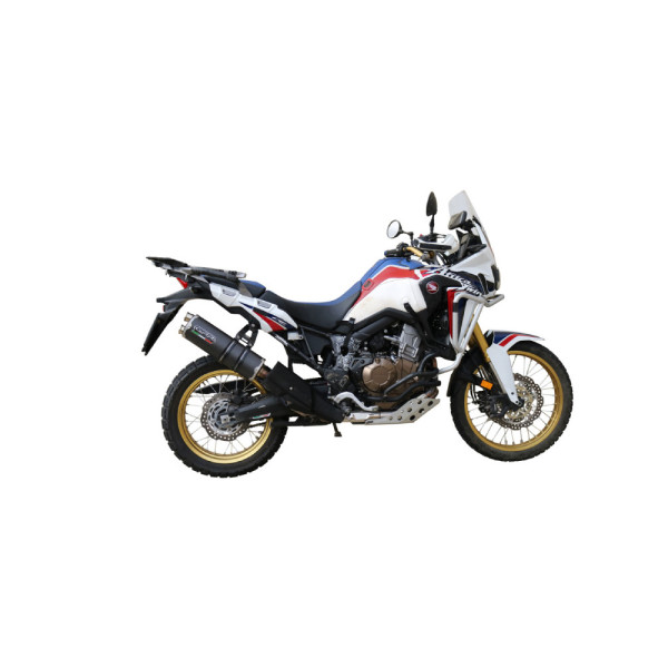 Глушник G.P.R Dual Poppy Slip-on, Нержавіюча сталь - Honda CRF 1000 L Africa Twin 15-17 e3