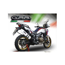 Глушник G.P.R Albus Evo4 Slip-On, Алюміній - Honda CRF 1000 L Africa Twin 18-19 e4