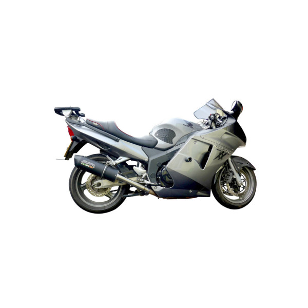 Подвійний глушник G.P.R Furore Nero Slip-On, Чорний алюміній - Honda CBR 1100 XX-X Eleven / CBR11XX Superblackbird-X ELEVEN 97-06