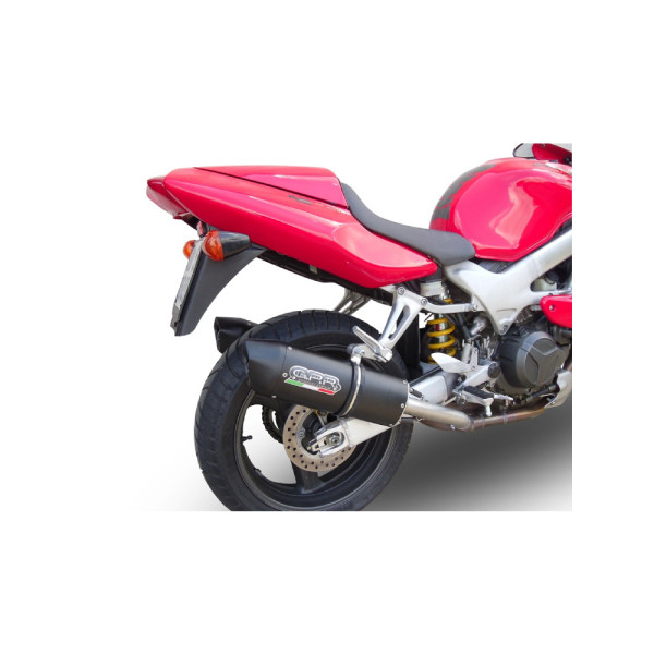 Подвійний глушник G.P.R Furore Nero Slip-On, Чорний алюміній - Honda VTR 1000 F Firestorm 97-07