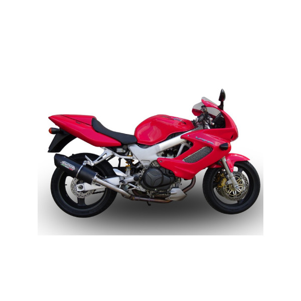 Подвійний глушник G.P.R Furore Nero Slip-On, Чорний алюміній - Honda VTR 1000 F Firestorm 97-07