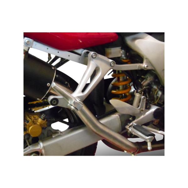 Подвійний глушник G.P.R M3 Inox висока версія Slip-On, нержавіюча сталь - Honda VTR 1000 F Firestorm 97-07