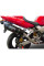 Подвійний глушник G.P.R Furore Nero висока версія Slip-On, чорний алюміній - Honda VTR 1000 F Firestorm 97-07