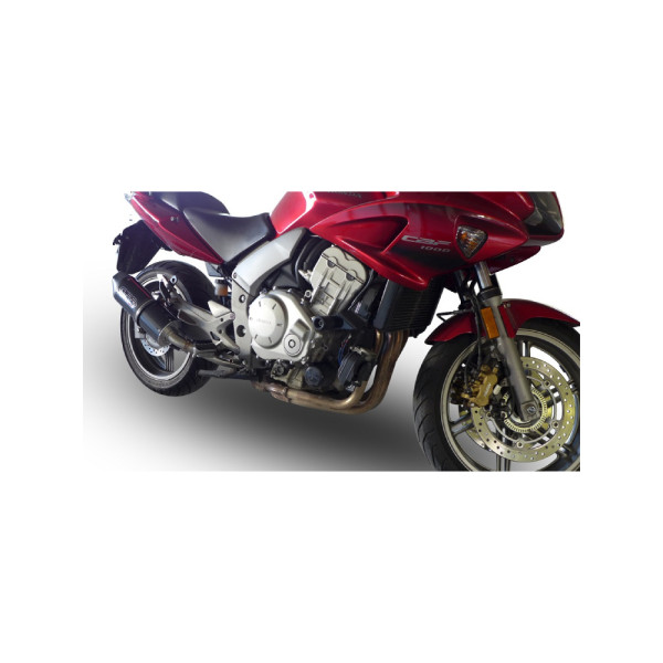 Подвійний глушник G.P.R Furore Nero Slip-On, Чорний алюміній - Honda CBF 1000 06-09