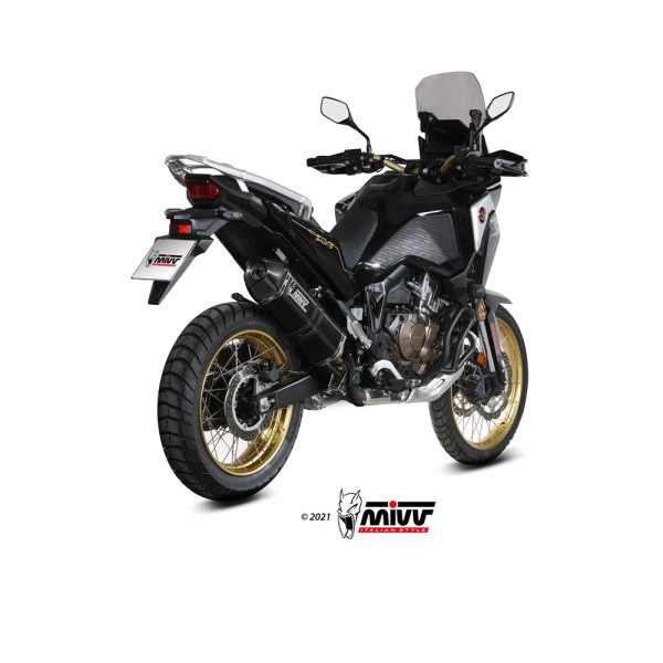 Глушник мотоцикловий Slip-On Line (Speed Edge) MIVV для Honda CRF1100L Africa Twin (20-) чорний