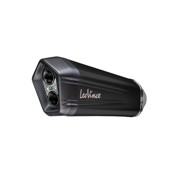 Випускний глушник LeoVince LV-12 BLACK EDITION Slip-On, Нержавіюча сталь до Honda CRF 1100 L Africa Twin/Adventure Sport/DCT 20-