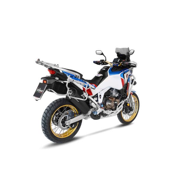 Випускний глушник LeoVince LV-12 BLACK EDITION Slip-On, Нержавіюча сталь до Honda CRF 1100 L Africa Twin/Adventure Sport/DCT 20-