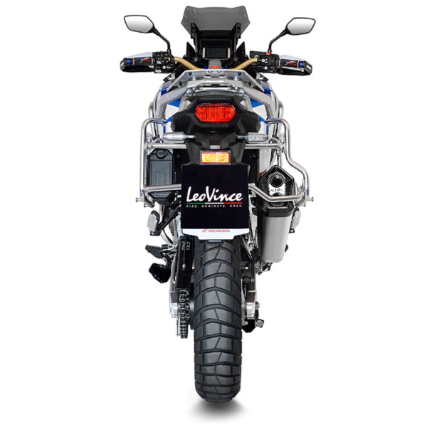 Випускний глушник LeoVince LV-12 Slip-On, Нержавіюча сталь для Honda CRF 1100 L Africa Twin/Adventure Sport/DCT 20-