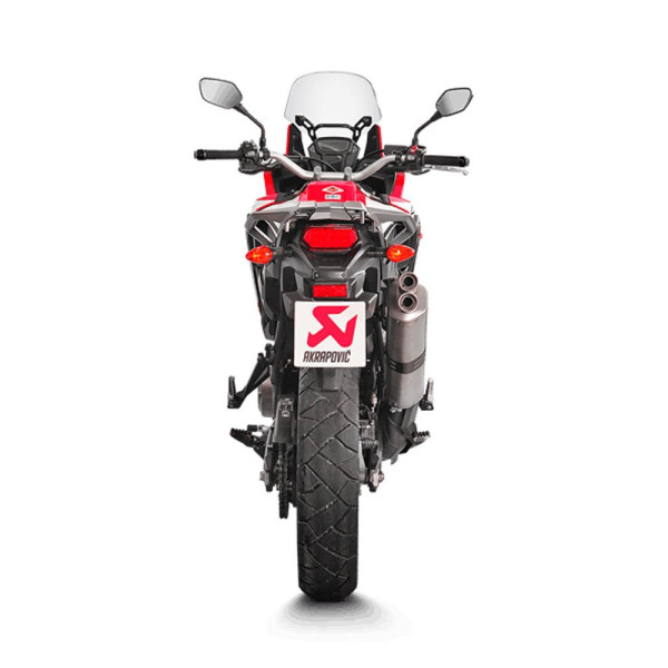 Глушник мотоцикловий Akrapović для Honda CRF1000L Africa Twin 18-19, CRF 1000 L Africa Twin Adventure Sports 18-19 Slip-On Line, Titanium