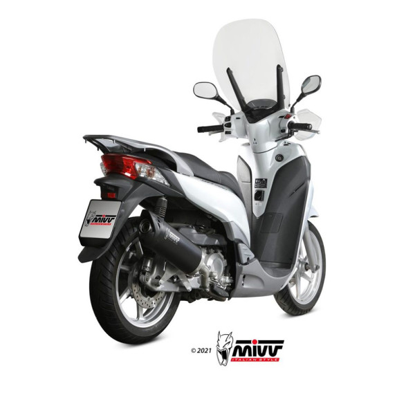 Глушник мотоцикловий Slip-On (Mover) MIVV для Honda SH 300 (07-20) чорний