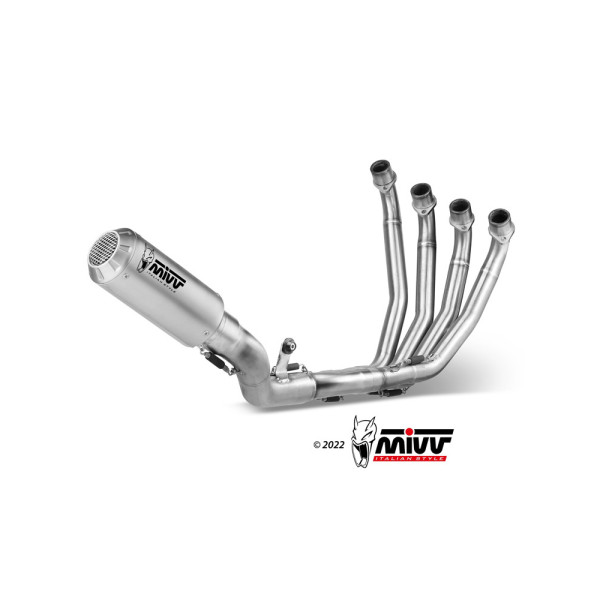 Повний вихлопний комплект (MK3) MIVV для Honda CB 650 R / CBR 650 R (19-) срібний