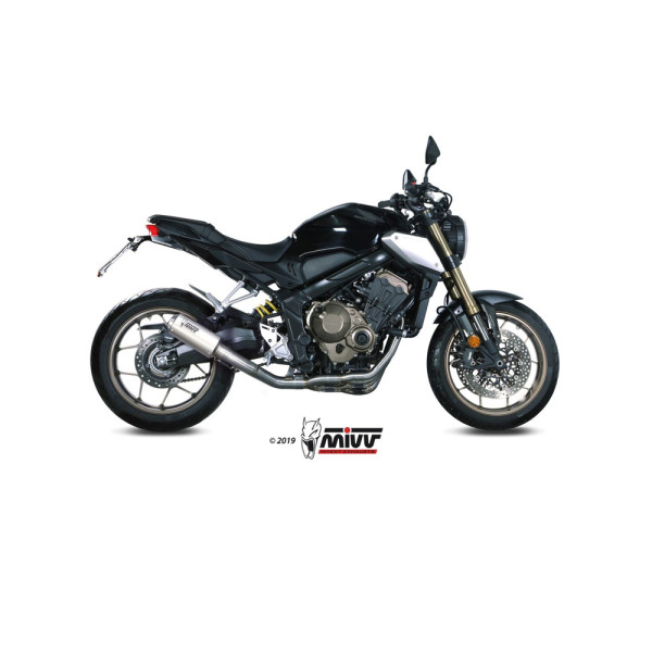 Повний вихлопний комплект (MK3) MIVV для Honda CB 650 R / CBR 650 R (19-) срібний