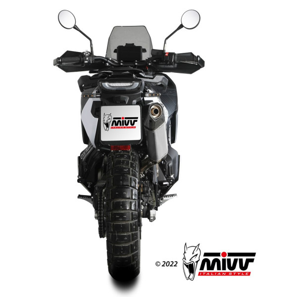 Глушник мотоцикловий Slip-On Line (Speed Edge) MIVV до Husqvarna Norden 901 (22-) срібний