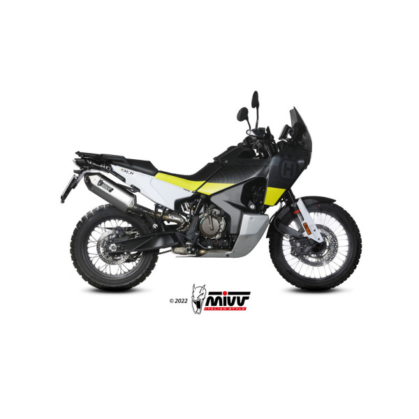 Глушник мотоцикловий Slip-On Line (Speed Edge) MIVV до Husqvarna Norden 901 (22-) срібний