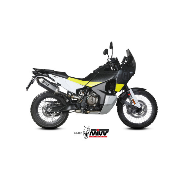 Глушник мотоцикловий Slip-On Line (Speed Edge) MIVV для Husqvarna Norden 901 (22-) чорний