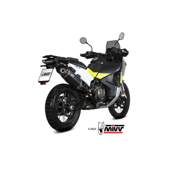 Глушник мотоцикловий Slip-On Line (Speed Edge) MIVV для Husqvarna Norden 901 (22-) чорний