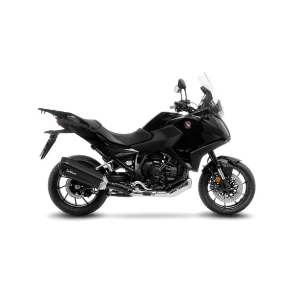 Вихлопна система LeoVince LV-12 Black Edition Slip-On, чорна нержавіюча сталь для Honda NT 1100 (22-)