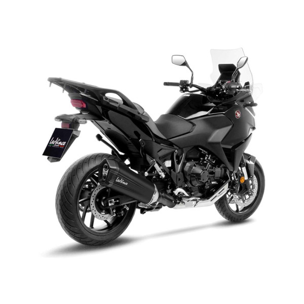 Вихлопна система LeoVince LV-12 Black Edition Slip-On, чорна нержавіюча сталь для Honda NT 1100 (22-)