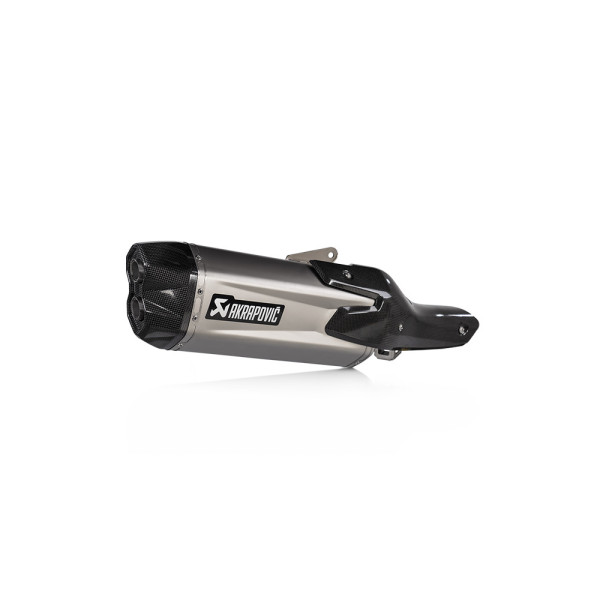 Глушник мотоцикловий Slip-On Line Титан + Вуглецеве волокно Akrapovič для Honda NT 1100 (22-)